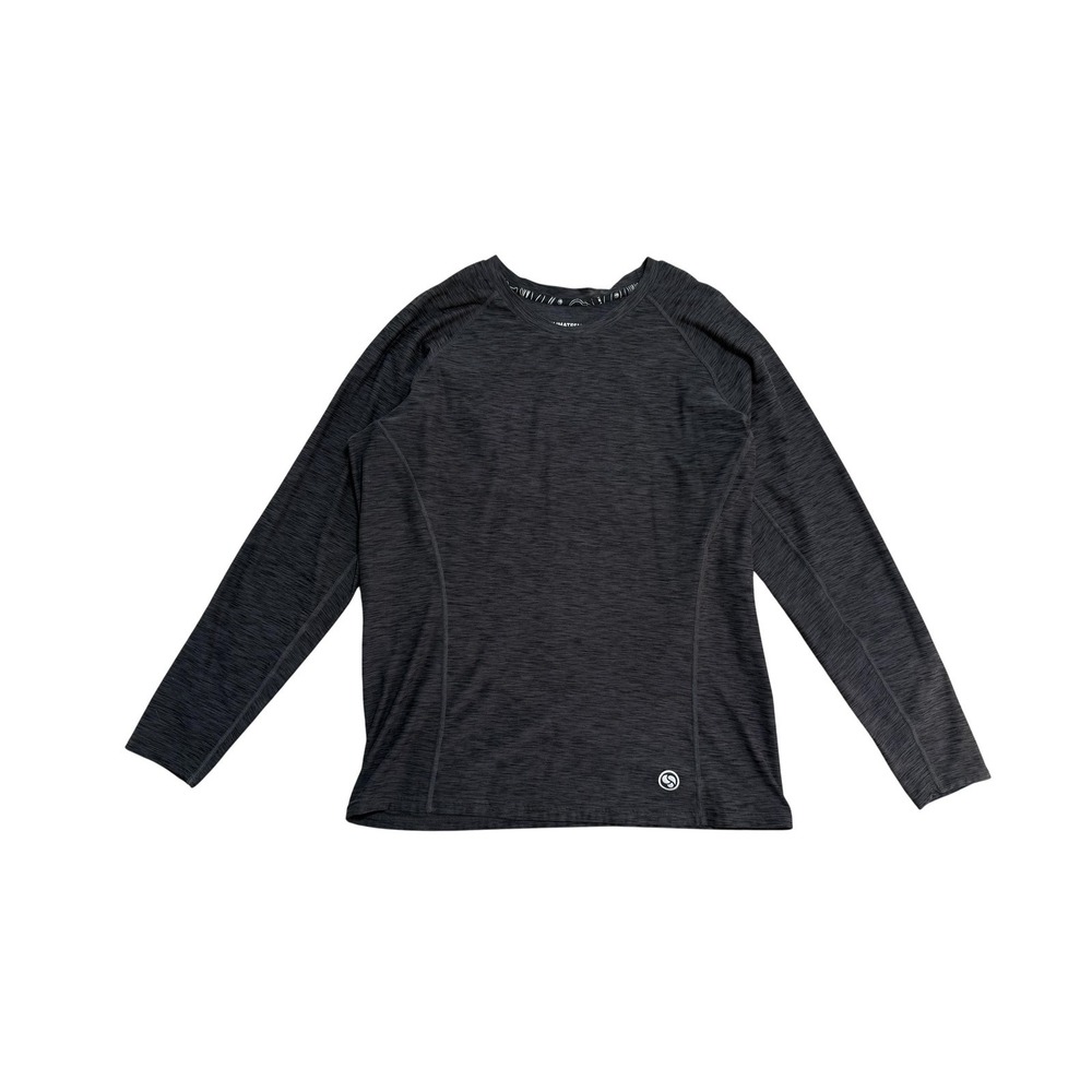 ClimateSmart Shirt Mens XL Gray Climate Sport Midweight Thermal Baselayer Top